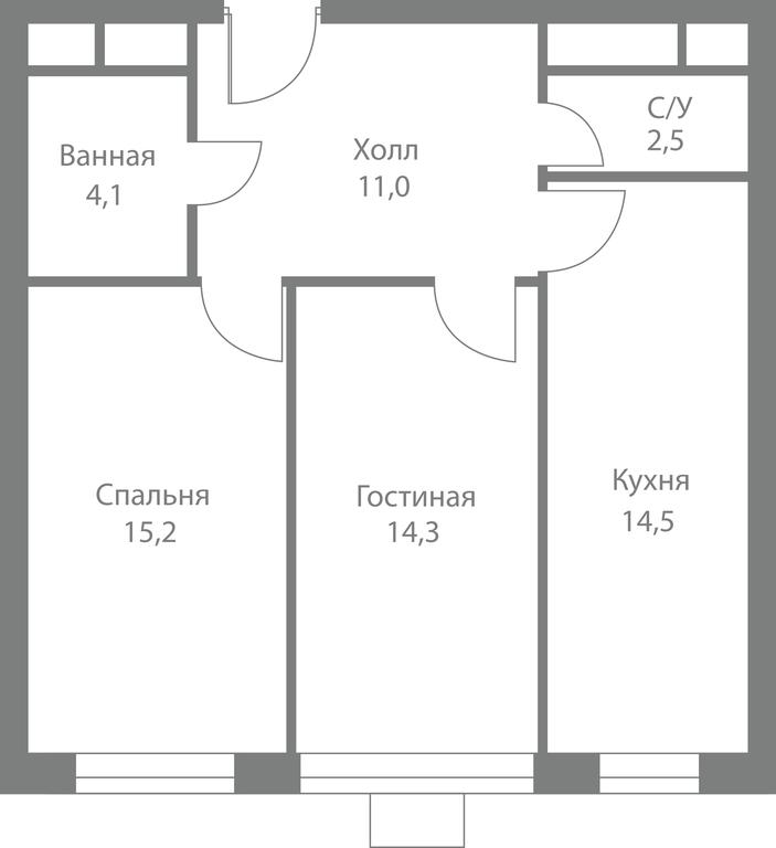 2-BD Apartment Sale, 61.6平方米 at Stellar City, Skolkovskoye Highway, 1, Moscow, Russia #1 2-BD Apartment Sale, 61.6平方米 at Stellar City, Skolkovskoye Highway, 1, Moscow, Russia #1