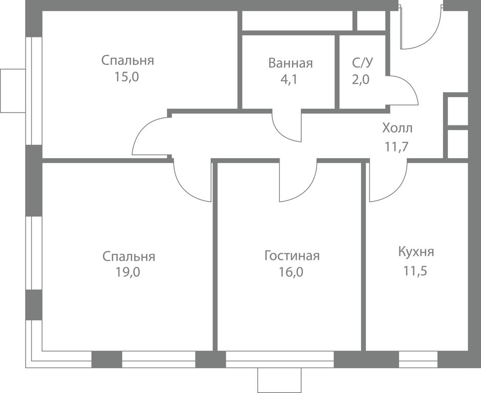 3-BD Apartment Sale, 79.3平方米 at Stellar City, Skolkovskoye Highway, 1, Moscow, Russia #1 3-BD Apartment Sale, 79.3平方米 at Stellar City, Skolkovskoye Highway, 1, Moscow, Russia #1