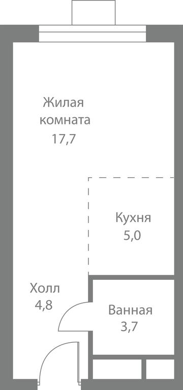 Apartment Sale, 31.2平方米 at Stellar City, Skolkovskoye Highway, 1, Moscow, Russia #1