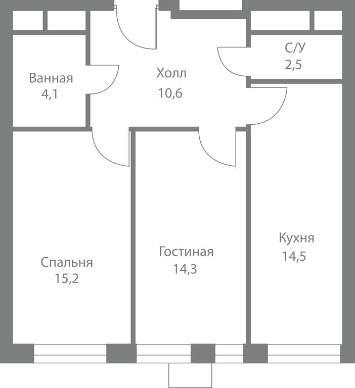 2-BD Apartment Sale, 61.2平方米 at Stellar City, Skolkovskoye Highway, 1, Moscow, Russia #1 2-BD Apartment Sale, 61.2平方米 at Stellar City, Skolkovskoye Highway, 1, Moscow, Russia #1
