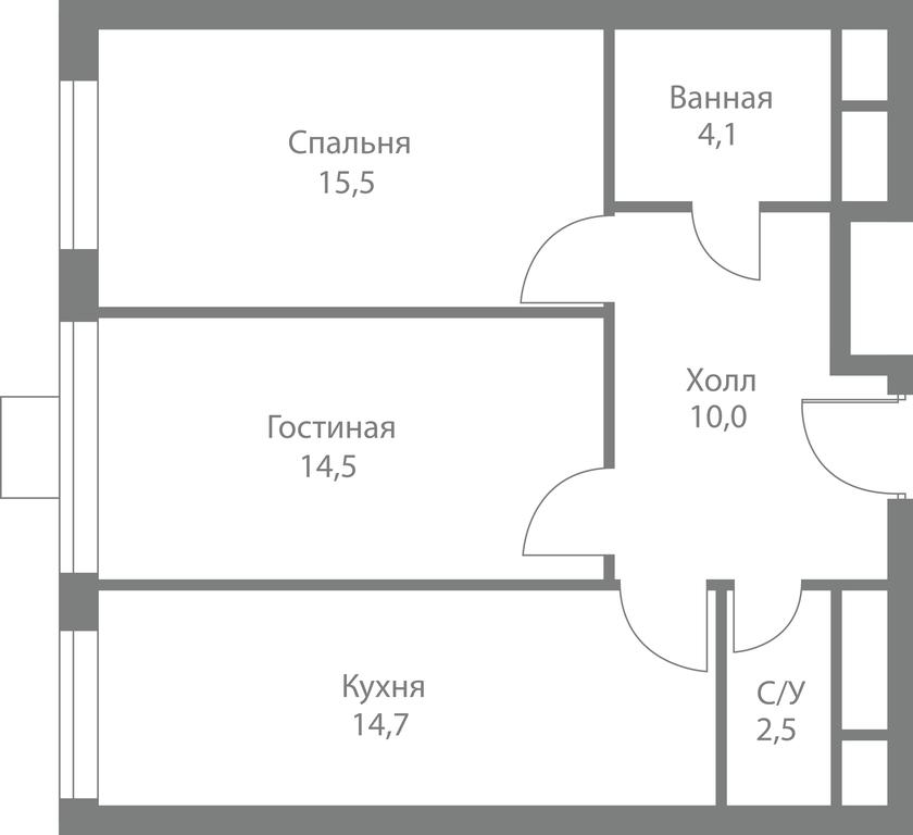 2-BD Apartment Sale, 61.3平方米 at Stellar City, Skolkovskoye Highway, 1, Moscow, Russia #1 2-BD Apartment Sale, 61.3平方米 at Stellar City, Skolkovskoye Highway, 1, Moscow, Russia #1