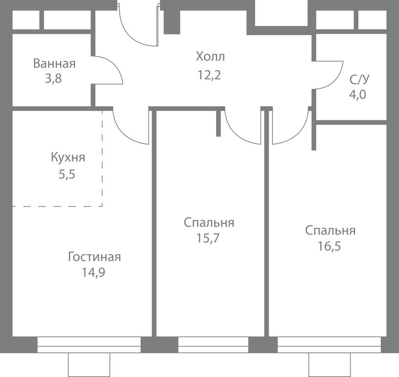 3-BD Apartment Sale, 72.6平方米 at Stellar City, Skolkovskoye Highway, 1, Moscow, Russia #1 3-BD Apartment Sale, 72.6平方米 at Stellar City, Skolkovskoye Highway, 1, Moscow, Russia #1