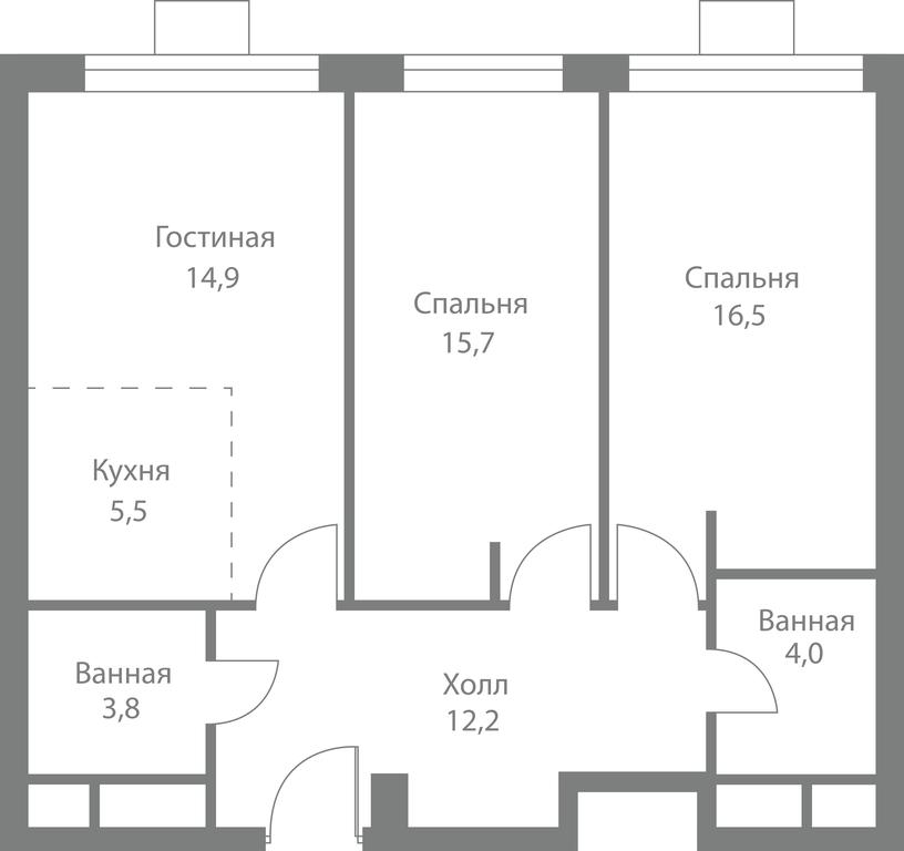 3-BD Apartment Sale, 72.6平方米 at Stellar City, Skolkovskoye Highway, 1, Moscow, Russia #1 3-BD Apartment Sale, 72.6平方米 at Stellar City, Skolkovskoye Highway, 1, Moscow, Russia #1