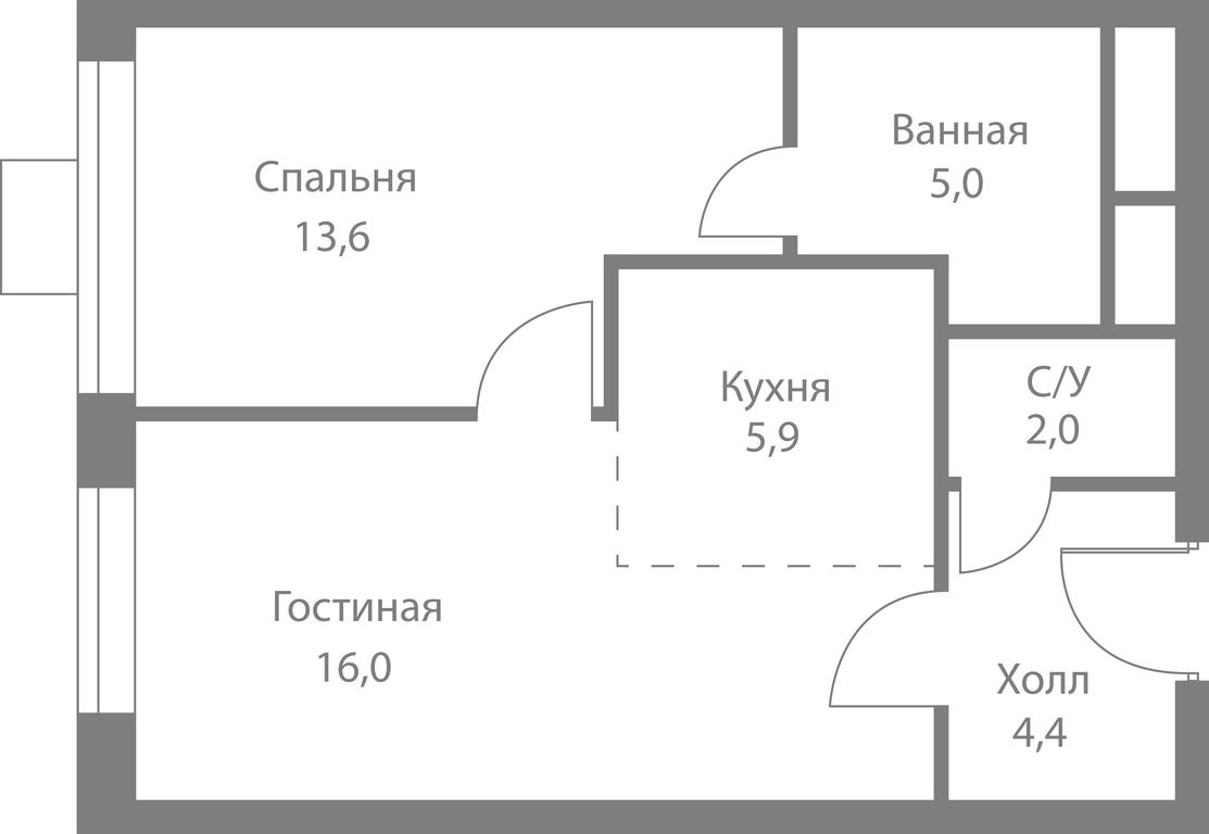 2-BD Apartment Sale, 46.9平方米 at Stellar City, Skolkovskoye Highway, 1, Moscow, Russia #1 2-BD Apartment Sale, 46.9平方米 at Stellar City, Skolkovskoye Highway, 1, Moscow, Russia #1