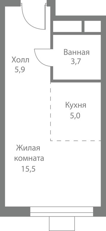 Apartment Sale, 30.1平方米 at Stellar City, Skolkovskoye Highway, 1, Moscow, Russia #1 Apartment Sale, 30.1平方米 at Stellar City, Skolkovskoye Highway, 1, Moscow, Russia #1