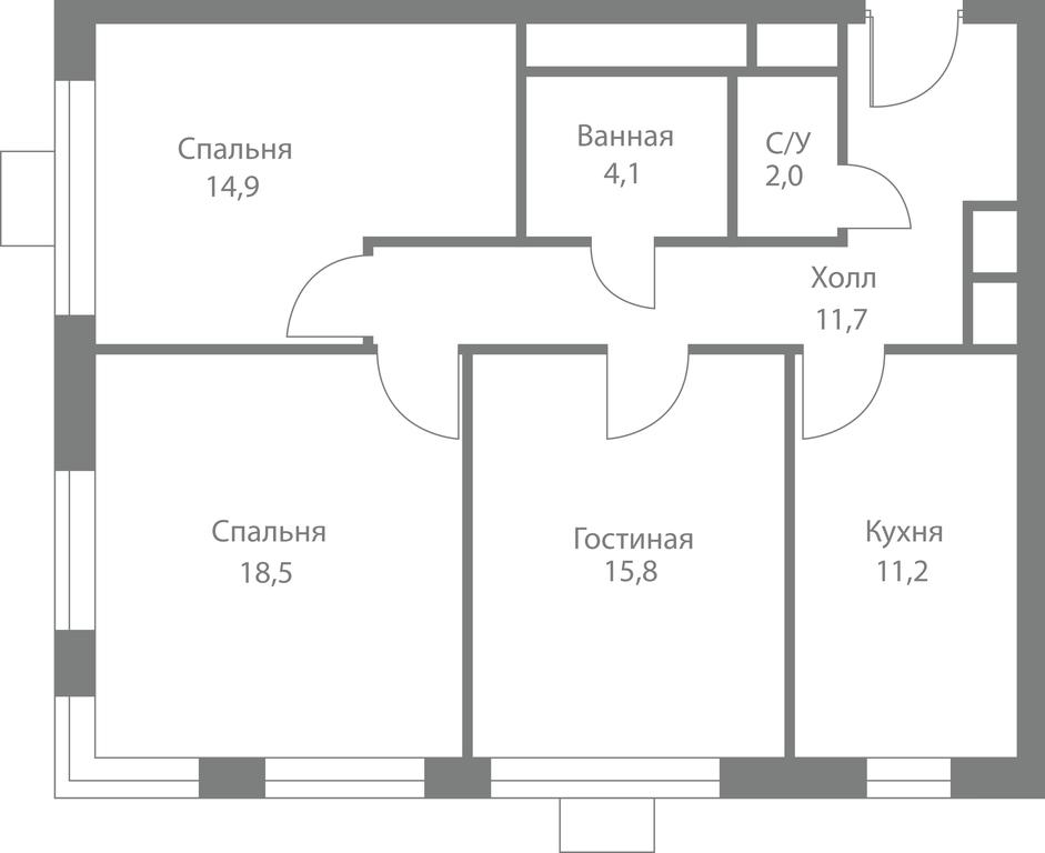3-BD Apartment Sale, 78.2平方米 at Stellar City, Skolkovskoye Highway, 1, Moscow, Russia #1 3-BD Apartment Sale, 78.2平方米 at Stellar City, Skolkovskoye Highway, 1, Moscow, Russia #1