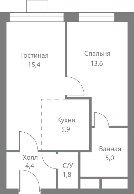 2-BD Apartment Sale, 46.8 sq. m. at Stellar City, Skolkovskoye Highway, 1, Moscow, Russia #1 2-BD Apartment Sale, 46.8 sq. m. at Stellar City, Skolkovskoye Highway, 1, Moscow, Russia #1