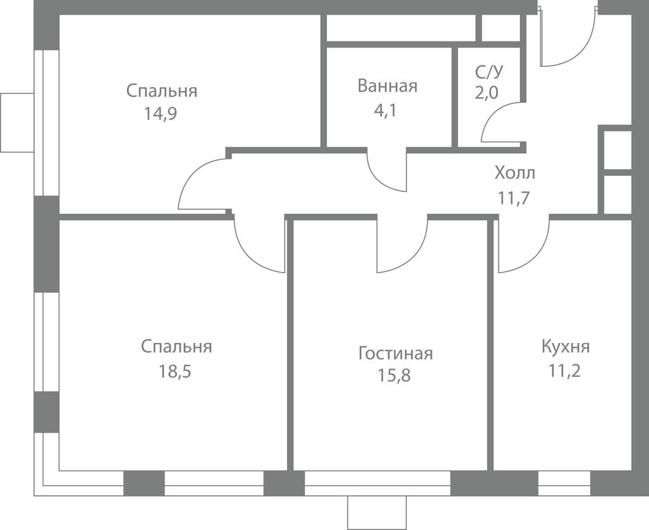 3-BD Apartment Sale, 78.2平方米 at Stellar City, Skolkovskoye Highway, 1, Moscow, Russia #1 3-BD Apartment Sale, 78.2平方米 at Stellar City, Skolkovskoye Highway, 1, Moscow, Russia #1