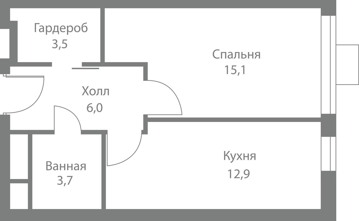 1-BD Apartment Sale, 41.2平方米 at Stellar City, Skolkovskoye Highway, 1, Moscow, Russia #1 1-BD Apartment Sale, 41.2平方米 at Stellar City, Skolkovskoye Highway, 1, Moscow, Russia #1