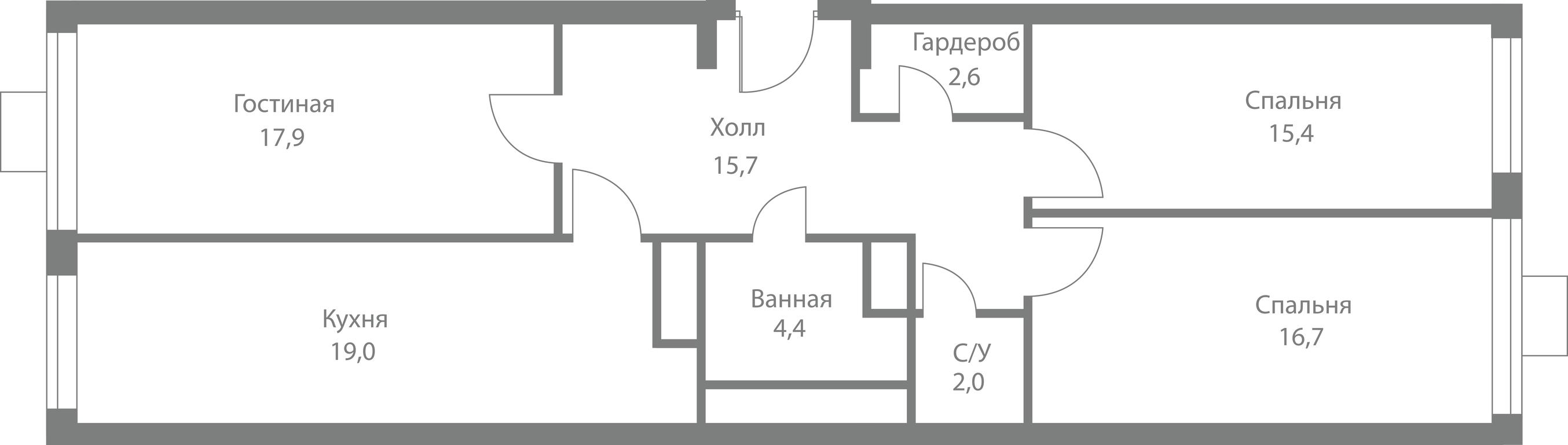 3-BD Apartment Sale, 93.7平方米 at Stellar City, Skolkovskoye Highway, 1, Moscow, Russia #1