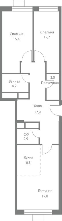 3-BD Apartment Sale, 80.2平方米 at Stellar City, Skolkovskoye Highway, 1, Moscow, Russia #1 3-BD Apartment Sale, 80.2平方米 at Stellar City, Skolkovskoye Highway, 1, Moscow, Russia #1