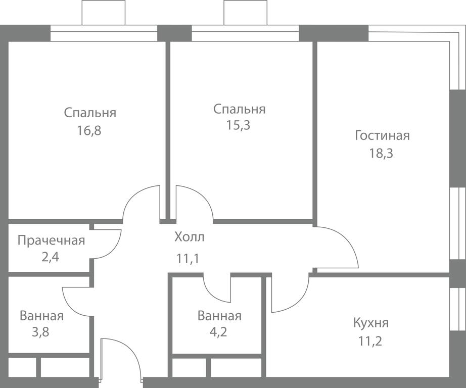 3-BD Apartment Sale, 83.1平方米 at Stellar City, Skolkovskoye Highway, 1, Moscow, Russia #1 3-BD Apartment Sale, 83.1平方米 at Stellar City, Skolkovskoye Highway, 1, Moscow, Russia #1