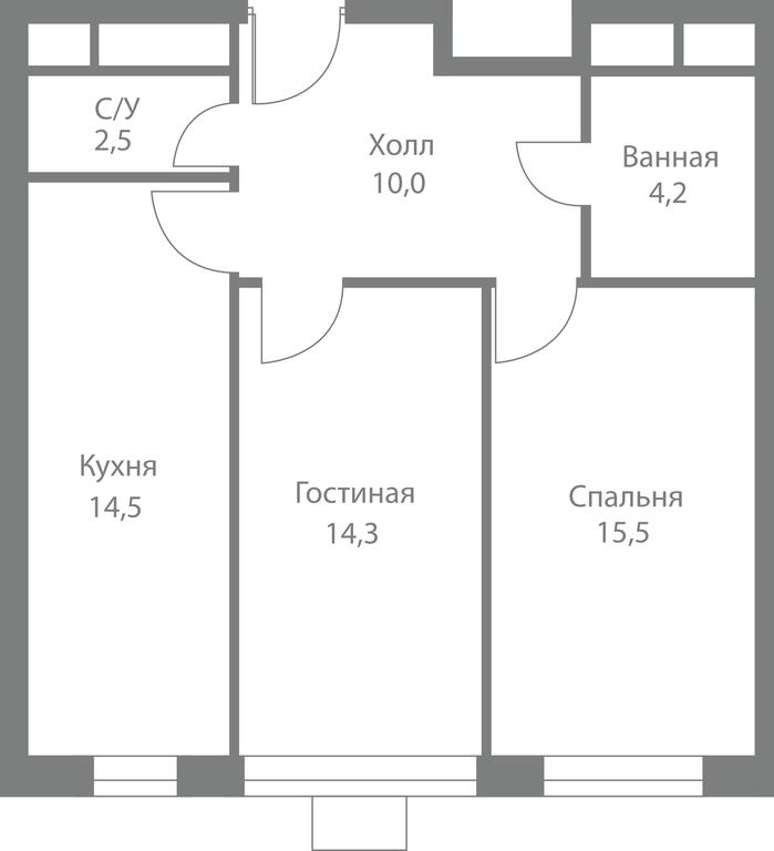 2-BD Apartment Sale, 61.4平方米 at Stellar City, Skolkovskoye Highway, 1, Moscow, Russia #1 2-BD Apartment Sale, 61.4平方米 at Stellar City, Skolkovskoye Highway, 1, Moscow, Russia #1