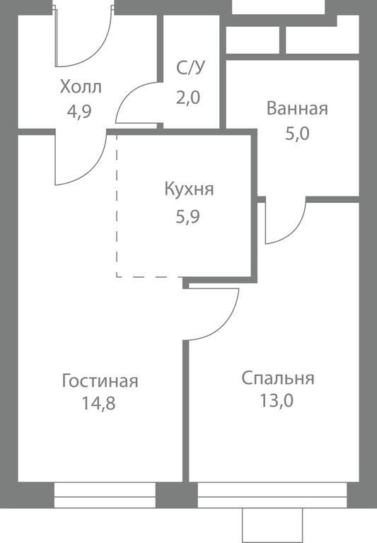 2-BD Apartment Sale, 45.6平方米 at Stellar City, Skolkovskoye Highway, 1, Moscow, Russia #1 2-BD Apartment Sale, 45.6平方米 at Stellar City, Skolkovskoye Highway, 1, Moscow, Russia #1