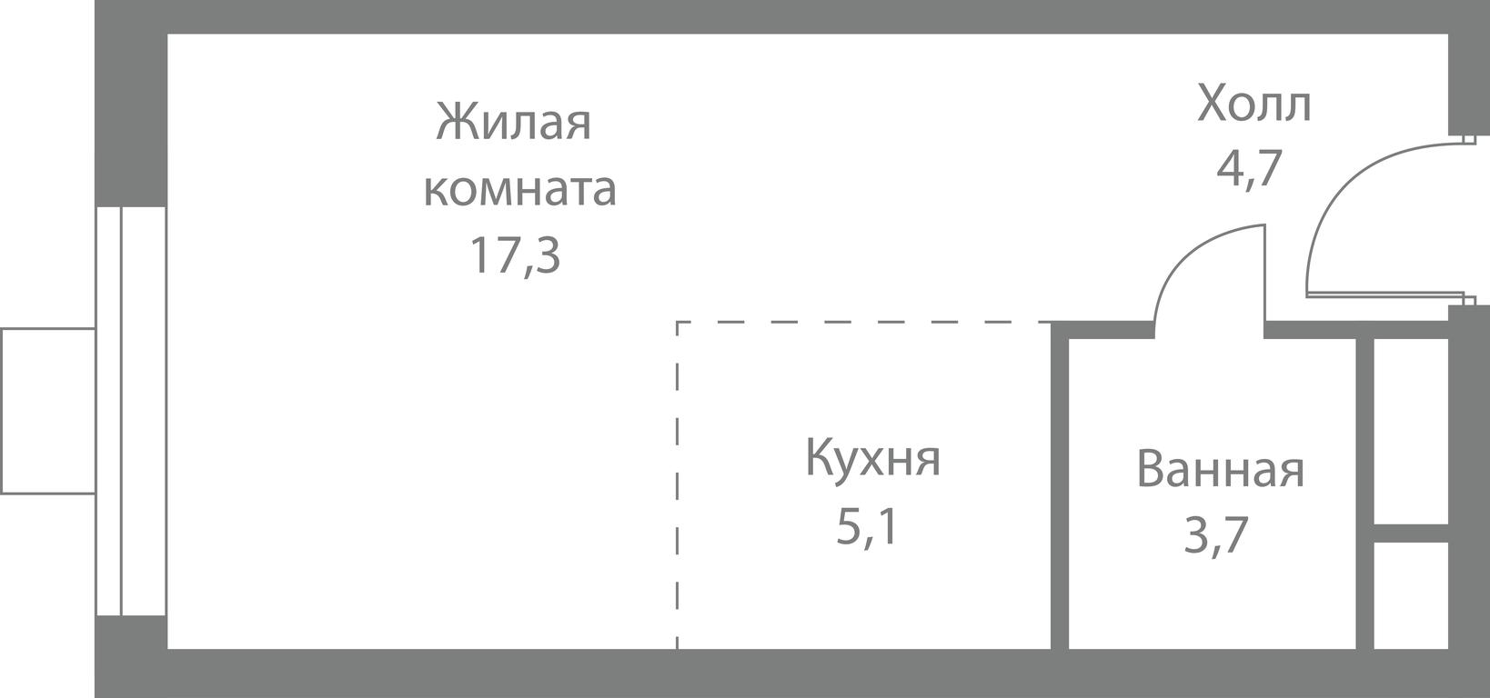 Apartment Sale, 30.8 sq. m. at Stellar City, Skolkovskoye Highway, 1, Moscow, Russia #1