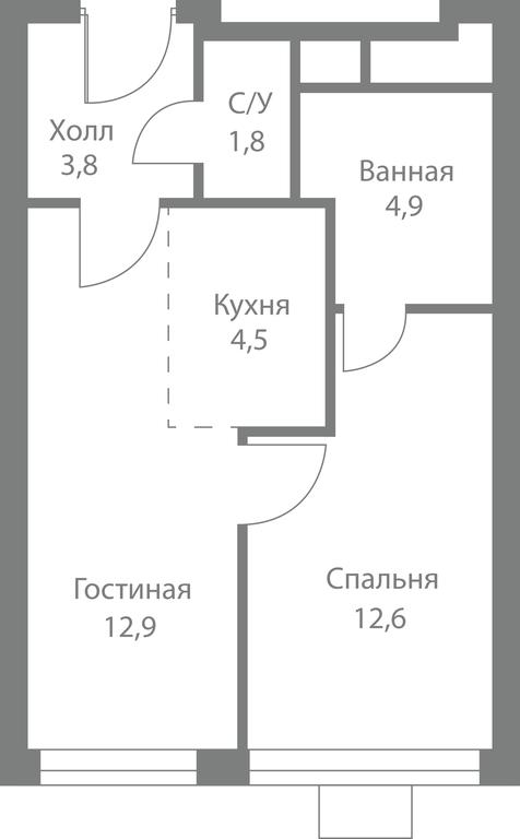 2-BD Apartment Sale, 40.5平方米 at Stellar City, Skolkovskoye Highway, 1, Moscow, Russia #1 2-BD Apartment Sale, 40.5平方米 at Stellar City, Skolkovskoye Highway, 1, Moscow, Russia #1