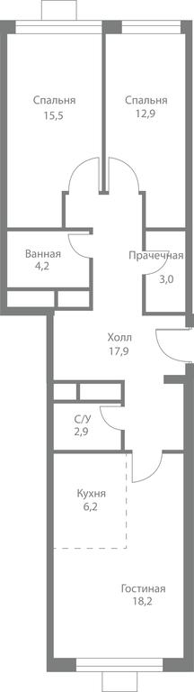 3-BD Apartment Sale, 80.8平方米 at Stellar City, Skolkovskoye Highway, 1, Moscow, Russia #1 3-BD Apartment Sale, 80.8平方米 at Stellar City, Skolkovskoye Highway, 1, Moscow, Russia #1