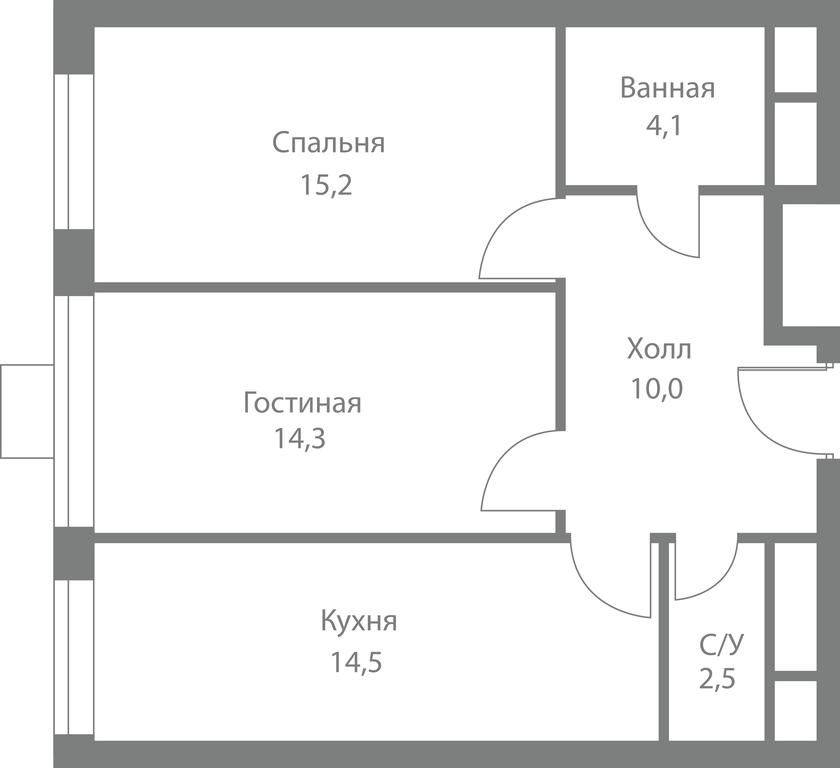 2-BD Apartment Sale, 61.3平方米 at Stellar City, Skolkovskoye Highway, 1, Moscow, Russia #1 2-BD Apartment Sale, 61.3平方米 at Stellar City, Skolkovskoye Highway, 1, Moscow, Russia #1