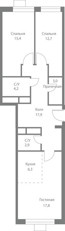 3-BD Apartment Sale, 80.2平方米 at Stellar City, Skolkovskoye Highway, 1, Moscow, Russia #1 3-BD Apartment Sale, 80.2平方米 at Stellar City, Skolkovskoye Highway, 1, Moscow, Russia #1