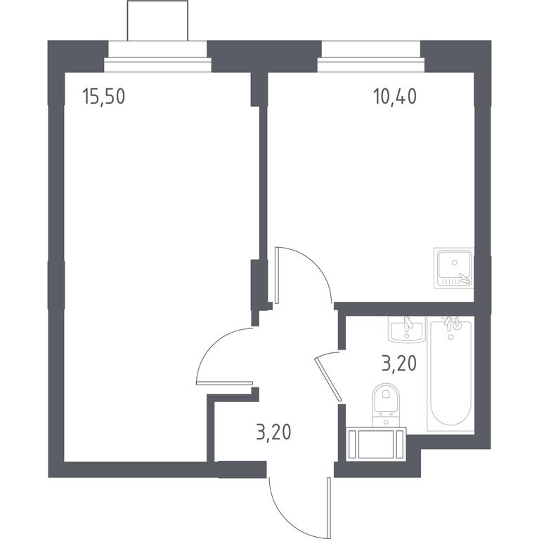 Apartment Sale, 32.9 sq. m. at Liubertsy, ulitsa Kamova, 5к1, Lyubertsy, Moscow Region, Russia #1