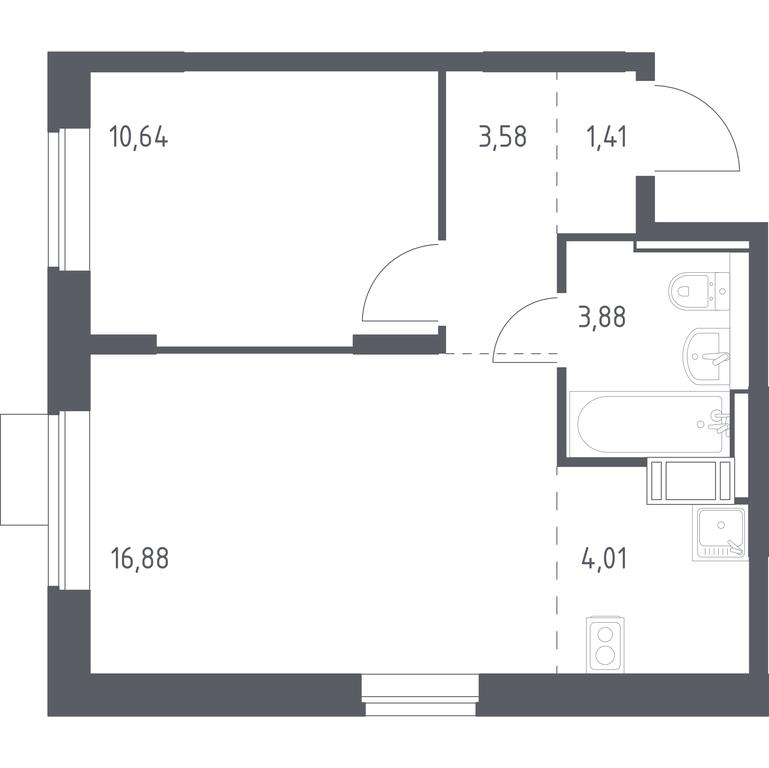 Apartment Sale, 40.4平方米 at Piatnitskie Luga, Pyatnitskoye Highway, 2, derevnya Yurlovo, Solnechnogorsk City District, Moscow Region, Russia #1 Apartment Sale, 40.4平方米 at Piatnitskie Luga, Pyatnitskoye Highway, 2, derevnya Yurlovo, Solnechnogorsk City District, Moscow Region, Russia #1