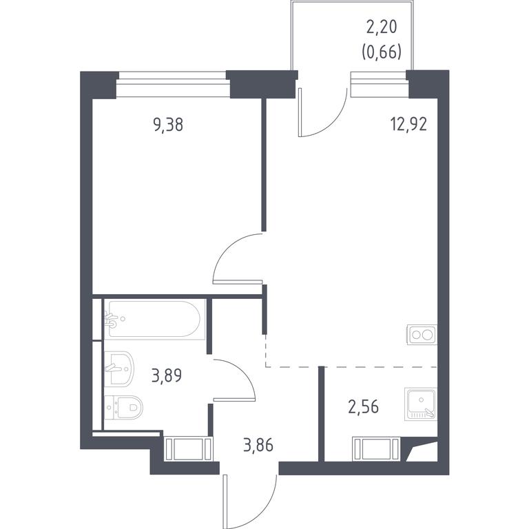Apartment Sale, 32.7 sq. m. at Pribrezhnyi Park, Pribrezhniy Park Residential Complex, Village of Yam, Domodedovo City District, Moscow Region, Russia #1 Apartment Sale, 32.7 sq. m. at Pribrezhnyi Park, Pribrezhniy Park Residential Complex, Village of Yam, Domodedovo City District, Moscow Region, Russia #1