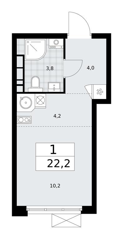 Apartment Sale, 22.2平方米 at Buninskie Kvartaly, Akademika Semyonova Street, 22, Moscow, Russia #2 Apartment Sale, 22.2平方米 at Buninskie Kvartaly, Akademika Semyonova Street, 22, Moscow, Russia #2