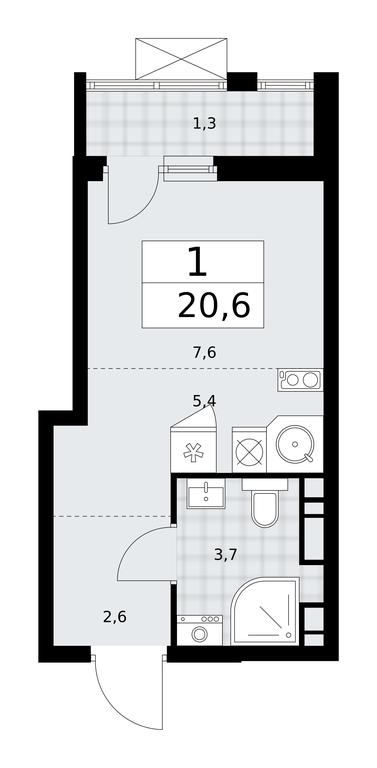 Apartment Sale, 20.6平方米 at Buninskie Kvartaly, Akademika Semyonova Street, 22, Moscow, Russia #2 Apartment Sale, 20.6平方米 at Buninskie Kvartaly, Akademika Semyonova Street, 22, Moscow, Russia #2