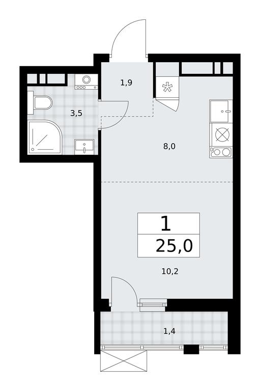 Apartment Sale, 25平方米 at Buninskie Kvartaly, Akademika Semyonova Street, 22, Moscow, Russia #2 Apartment Sale, 25平方米 at Buninskie Kvartaly, Akademika Semyonova Street, 22, Moscow, Russia #2