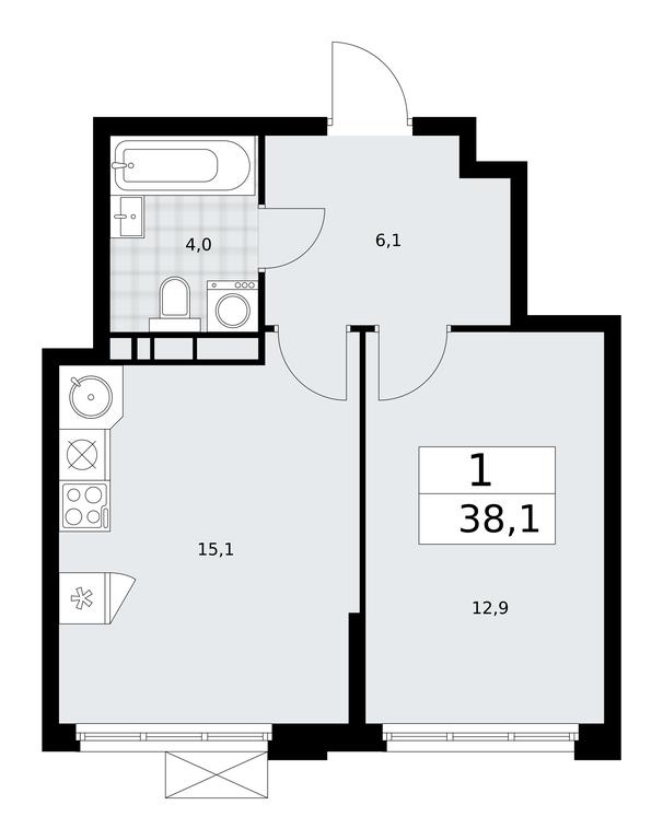 Apartment Sale, 38.1平方米 at Buninskie Kvartaly, Akademika Semyonova Street, 22, Moscow, Russia #1 Apartment Sale, 38.1平方米 at Buninskie Kvartaly, Akademika Semyonova Street, 22, Moscow, Russia #1
