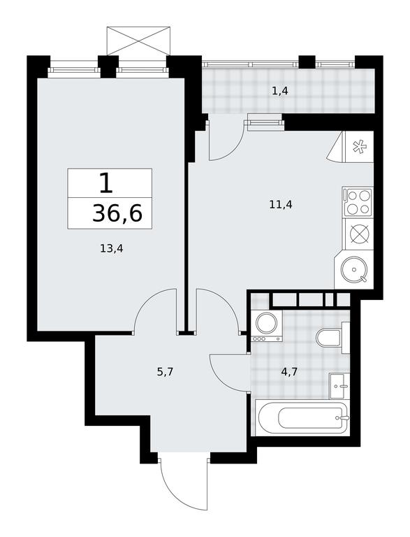 Apartment Sale, 36.6平方米 at Buninskie Kvartaly, Akademika Semyonova Street, 22, Moscow, Russia #1 Apartment Sale, 36.6平方米 at Buninskie Kvartaly, Akademika Semyonova Street, 22, Moscow, Russia #1