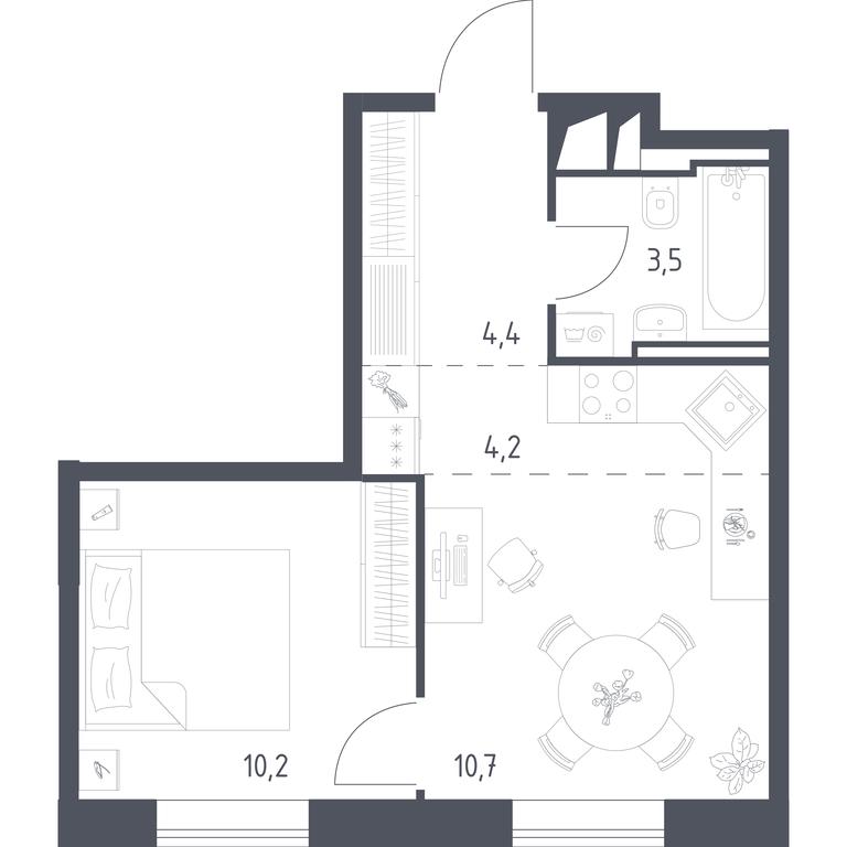 Apartment Sale, 32.97 sq. m. at Vereiskaya 41, Vereyskaya Street, 41, Moscow, Russia #1 Apartment Sale, 32.97 sq. m. at Vereiskaya 41, Vereyskaya Street, 41, Moscow, Russia #1