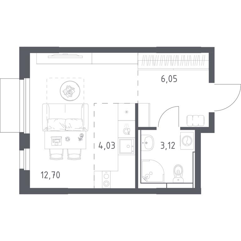 Apartment Sale, 25.9 sq. m. at Mytishchi Park, Silikatnaya ulitsa, 41к3, Mytischi, Moscow Region, Russia #2 Apartment Sale, 25.9 sq. m. at Mytishchi Park, Silikatnaya ulitsa, 41к3, Mytischi, Moscow Region, Russia #2