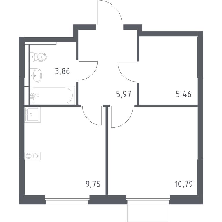 Apartment Sale, 35.83 sq. m. at Mytishchi Park, Silikatnaya ulitsa, 41к3, Mytischi, Moscow Region, Russia #1 Apartment Sale, 35.83 sq. m. at Mytishchi Park, Silikatnaya ulitsa, 41к3, Mytischi, Moscow Region, Russia #1