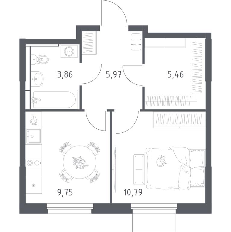 Apartment Sale, 35.83 sq. m. at Mytishchi Park, Silikatnaya ulitsa, 41к3, Mytischi, Moscow Region, Russia #2 Apartment Sale, 35.83 sq. m. at Mytishchi Park, Silikatnaya ulitsa, 41к3, Mytischi, Moscow Region, Russia #2