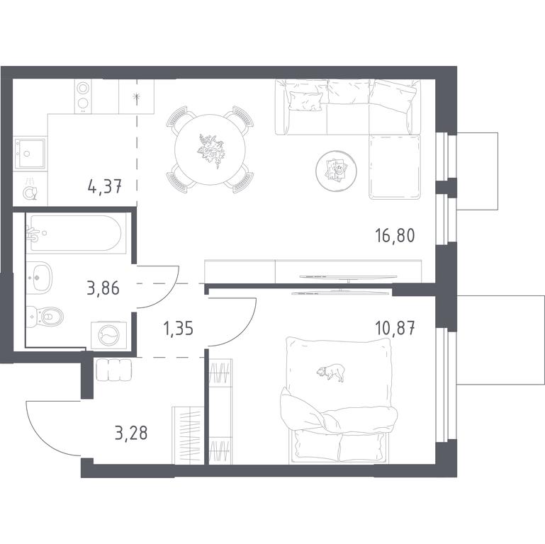 Apartment Sale, 40.53 sq. m. at Mytishchi Park, Silikatnaya ulitsa, 41к3, Mytischi, Moscow Region, Russia #2 Apartment Sale, 40.53 sq. m. at Mytishchi Park, Silikatnaya ulitsa, 41к3, Mytischi, Moscow Region, Russia #2