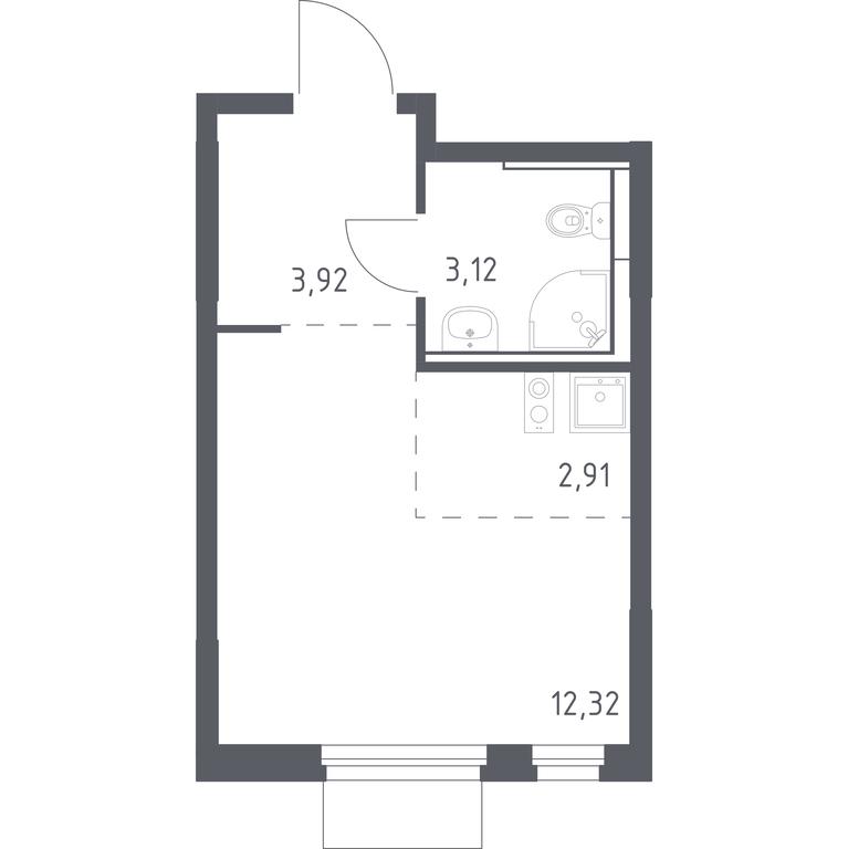 Apartment Sale, 22.27 sq. m. at Mytishchi Park, Silikatnaya ulitsa, 41к3, Mytischi, Moscow Region, Russia #1 Apartment Sale, 22.27 sq. m. at Mytishchi Park, Silikatnaya ulitsa, 41к3, Mytischi, Moscow Region, Russia #1