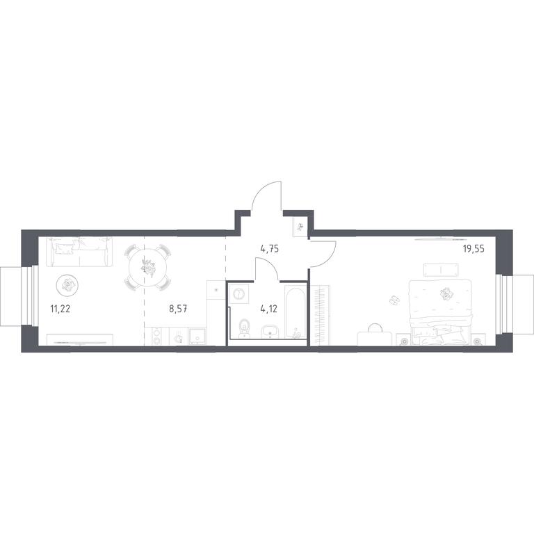 Apartment Sale, 48.21 sq. m. at Mytishchi Park, Silikatnaya ulitsa, 41к3, Mytischi, Moscow Region, Russia #2 Apartment Sale, 48.21 sq. m. at Mytishchi Park, Silikatnaya ulitsa, 41к3, Mytischi, Moscow Region, Russia #2