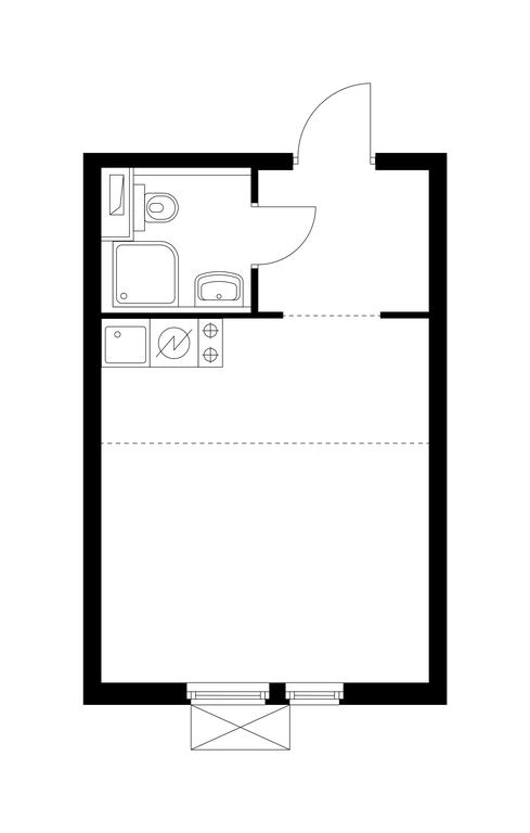 Apartment Sale, 23.3平方米 at Vtoroy Nagatinskiy, 2nd Nagatinsky Drive, 2к1, Moscow, Russia #1 Apartment Sale, 23.3平方米 at Vtoroy Nagatinskiy, 2nd Nagatinsky Drive, 2к1, Moscow, Russia #1