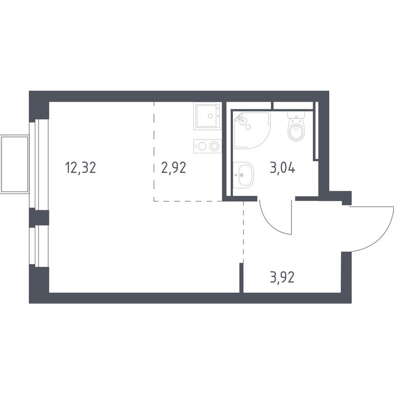 Apartment Sale, 22.2 sq. m. at Novoe Vidnoe, Kalinovka Village, Leninskiy City District, Moscow Region, Russia #1 Apartment Sale, 22.2 sq. m. at Novoe Vidnoe, Kalinovka Village, Leninskiy City District, Moscow Region, Russia #1