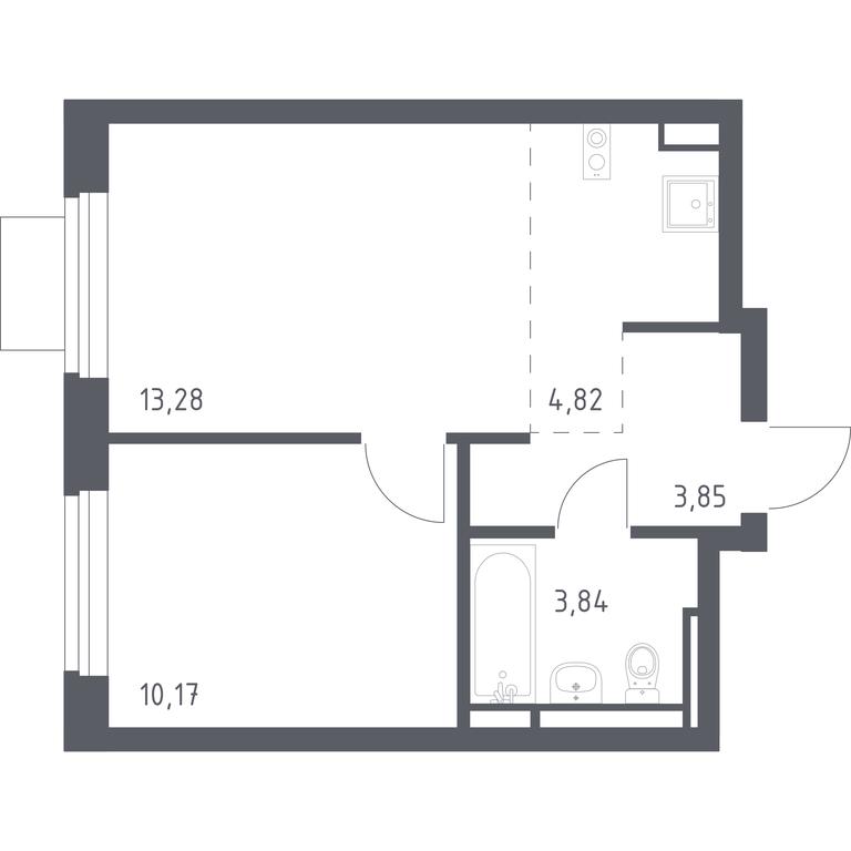 Apartment Sale, 35.96 sq. m. at Novoe Vidnoe, Kalinovka Village, Leninskiy City District, Moscow Region, Russia #1 Apartment Sale, 35.96 sq. m. at Novoe Vidnoe, Kalinovka Village, Leninskiy City District, Moscow Region, Russia #1