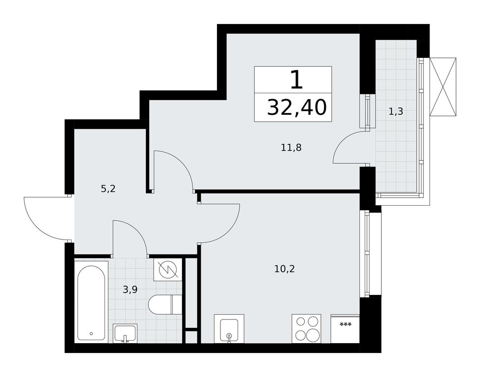 Apartment Sale, 32.4平方米 at Rodniye Kvartaly, Kvartal № 33, Marushkinskoye Settlement, Moscow, Russia #1 Apartment Sale, 32.4平方米 at Rodniye Kvartaly, Kvartal № 33, Marushkinskoye Settlement, Moscow, Russia #1