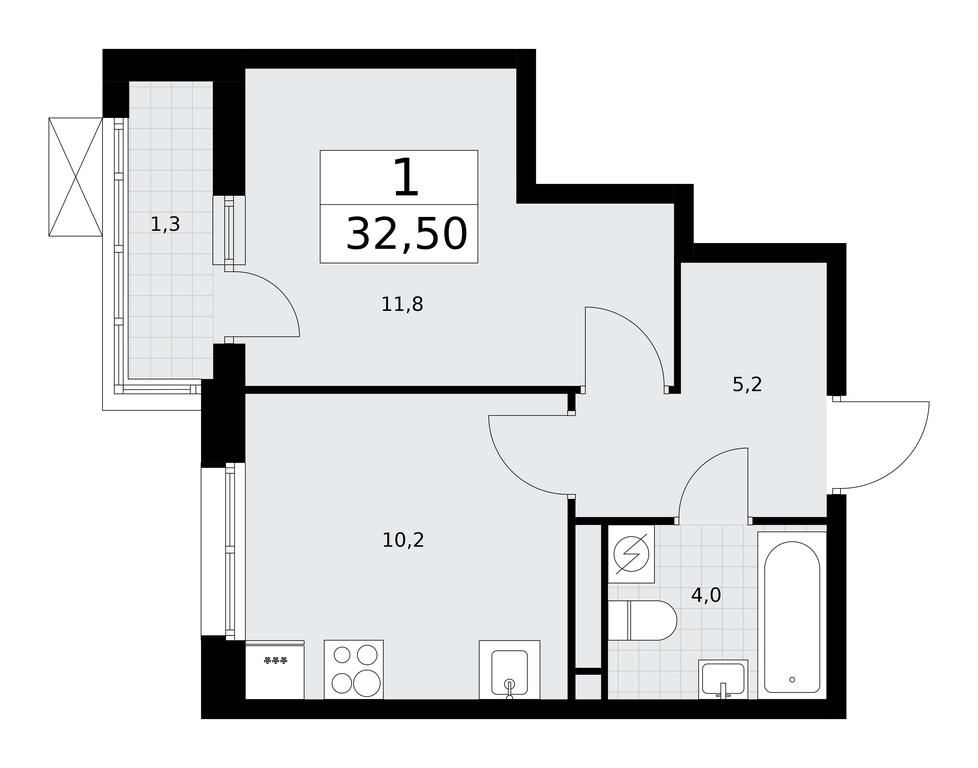 Apartment Sale, 32.5平方米 at Rodniye Kvartaly, Kvartal № 33, Marushkinskoye Settlement, Moscow, Russia #1 Apartment Sale, 32.5平方米 at Rodniye Kvartaly, Kvartal № 33, Marushkinskoye Settlement, Moscow, Russia #1
