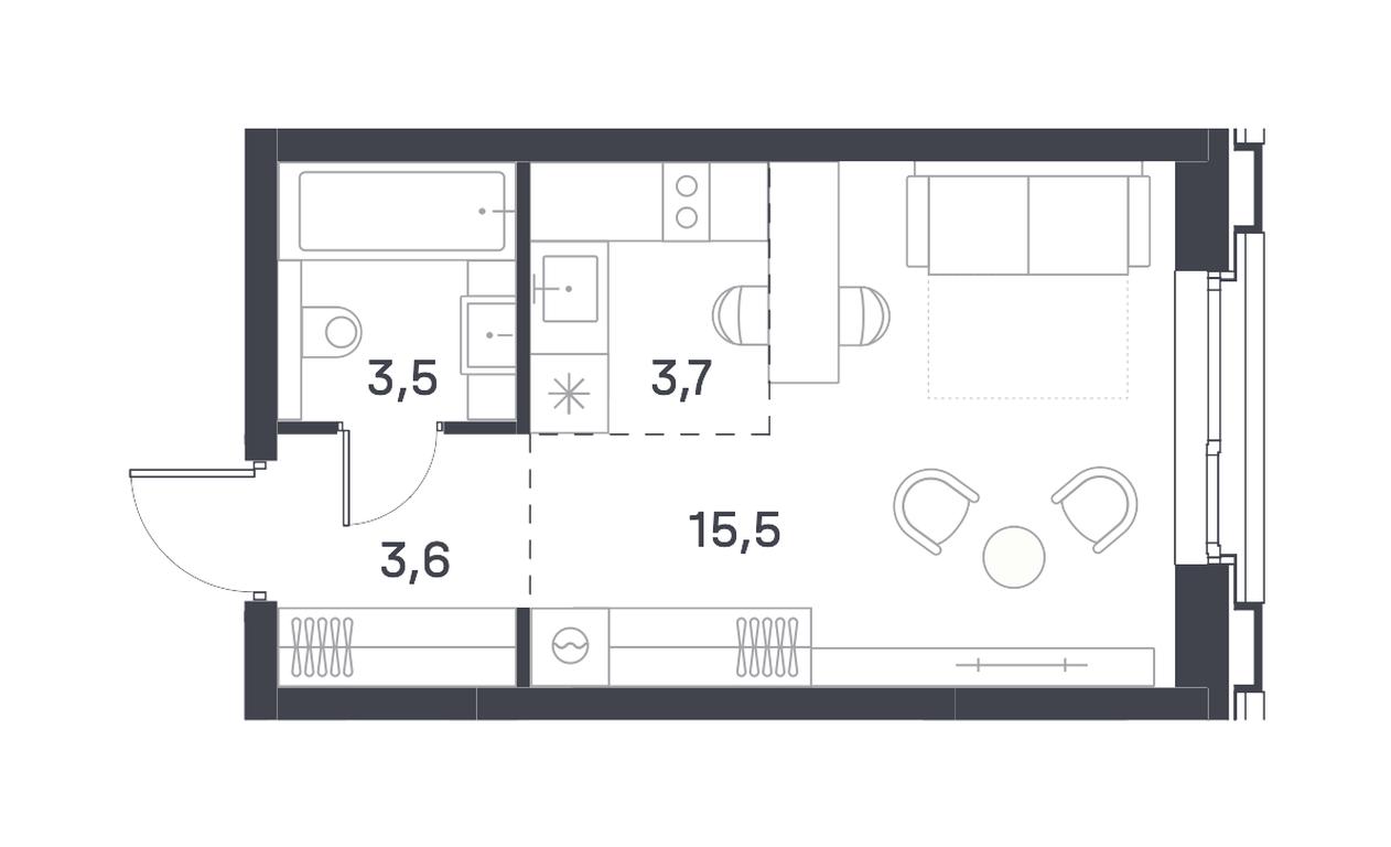 Apartment Sale, 26.3 sq. m. at Portland, Yuzhnoportovaya Street, 42с5, Moscow, Russia #1 Apartment Sale, 26.3 sq. m. at Portland, Yuzhnoportovaya Street, 42с5, Moscow, Russia #1