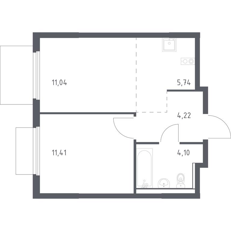 Apartment Sale, 36.51 sq. m. at Prigorod Lesnoe, Molodyozhny bulvar, 6, derevnya Misaylovo, Leninskiy City District, Moscow Region, Russia #1 Apartment Sale, 36.51 sq. m. at Prigorod Lesnoe, Molodyozhny bulvar, 6, derevnya Misaylovo, Leninskiy City District, Moscow Region, Russia #1