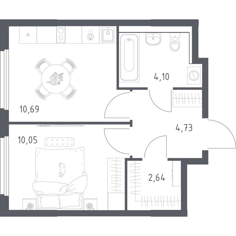 Apartment Sale, 32.21 sq. m. at Prigorod Lesnoe, Molodyozhny bulvar, 6, derevnya Misaylovo, Leninskiy City District, Moscow Region, Russia #2 Apartment Sale, 32.21 sq. m. at Prigorod Lesnoe, Molodyozhny bulvar, 6, derevnya Misaylovo, Leninskiy City District, Moscow Region, Russia #2