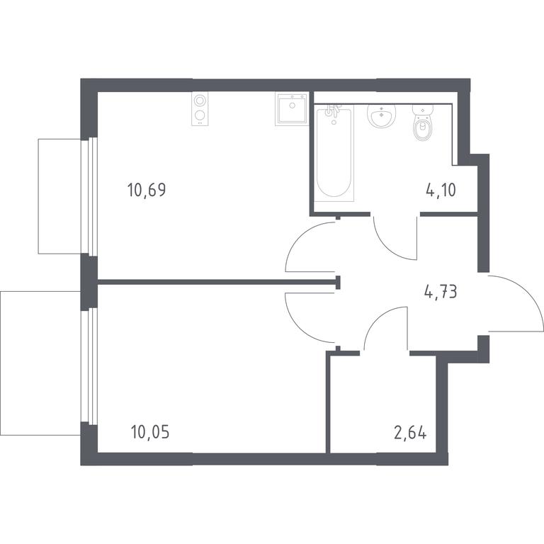 Apartment Sale, 32.21 sq. m. at Prigorod Lesnoe, Molodyozhny bulvar, 6, derevnya Misaylovo, Leninskiy City District, Moscow Region, Russia #1 Apartment Sale, 32.21 sq. m. at Prigorod Lesnoe, Molodyozhny bulvar, 6, derevnya Misaylovo, Leninskiy City District, Moscow Region, Russia #1