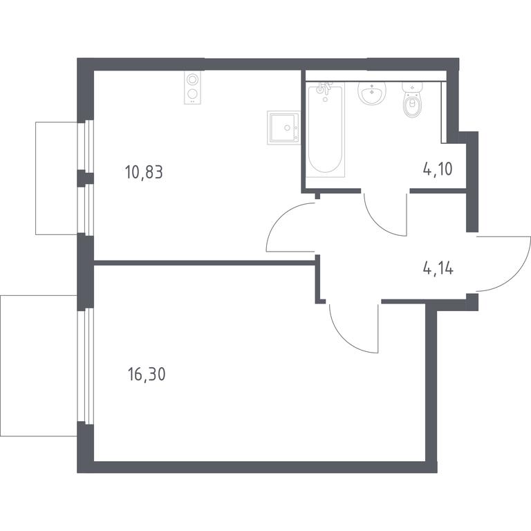 Apartment Sale, 35.37 sq. m. at Prigorod Lesnoe, Molodyozhny bulvar, 6, derevnya Misaylovo, Leninskiy City District, Moscow Region, Russia #1 Apartment Sale, 35.37 sq. m. at Prigorod Lesnoe, Molodyozhny bulvar, 6, derevnya Misaylovo, Leninskiy City District, Moscow Region, Russia #1