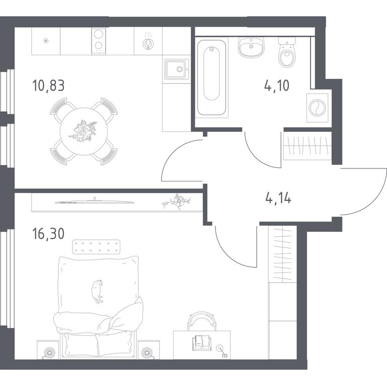 Apartment Sale, 35.37 sq. m. at Prigorod Lesnoe, Molodyozhny bulvar, 6, derevnya Misaylovo, Leninskiy City District, Moscow Region, Russia #2 Apartment Sale, 35.37 sq. m. at Prigorod Lesnoe, Molodyozhny bulvar, 6, derevnya Misaylovo, Leninskiy City District, Moscow Region, Russia #2
