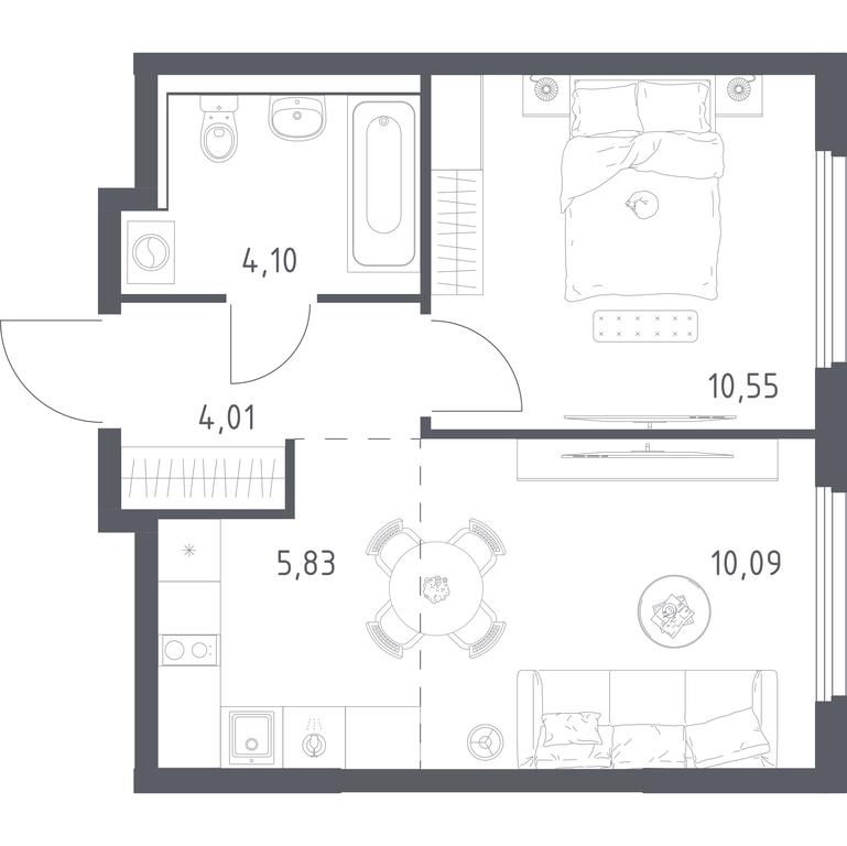 Apartment Sale, 34.58 sq. m. at Prigorod Lesnoe, Molodyozhny bulvar, 6, derevnya Misaylovo, Leninskiy City District, Moscow Region, Russia #2 Apartment Sale, 34.58 sq. m. at Prigorod Lesnoe, Molodyozhny bulvar, 6, derevnya Misaylovo, Leninskiy City District, Moscow Region, Russia #2